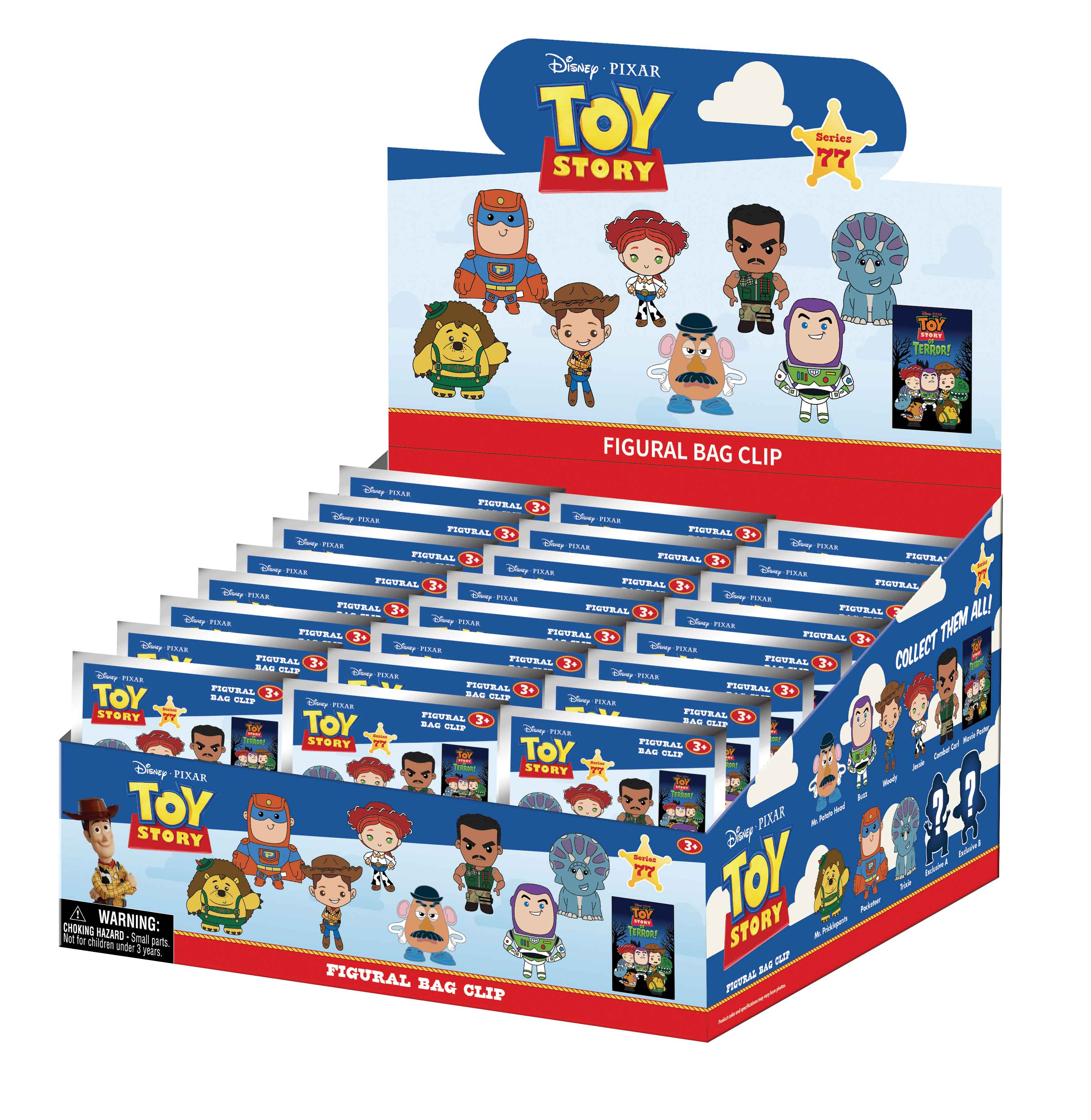 TOY STORY OF TERROR - Series 79 - 3D Foam Bag Clip (Display 24 Pcs)