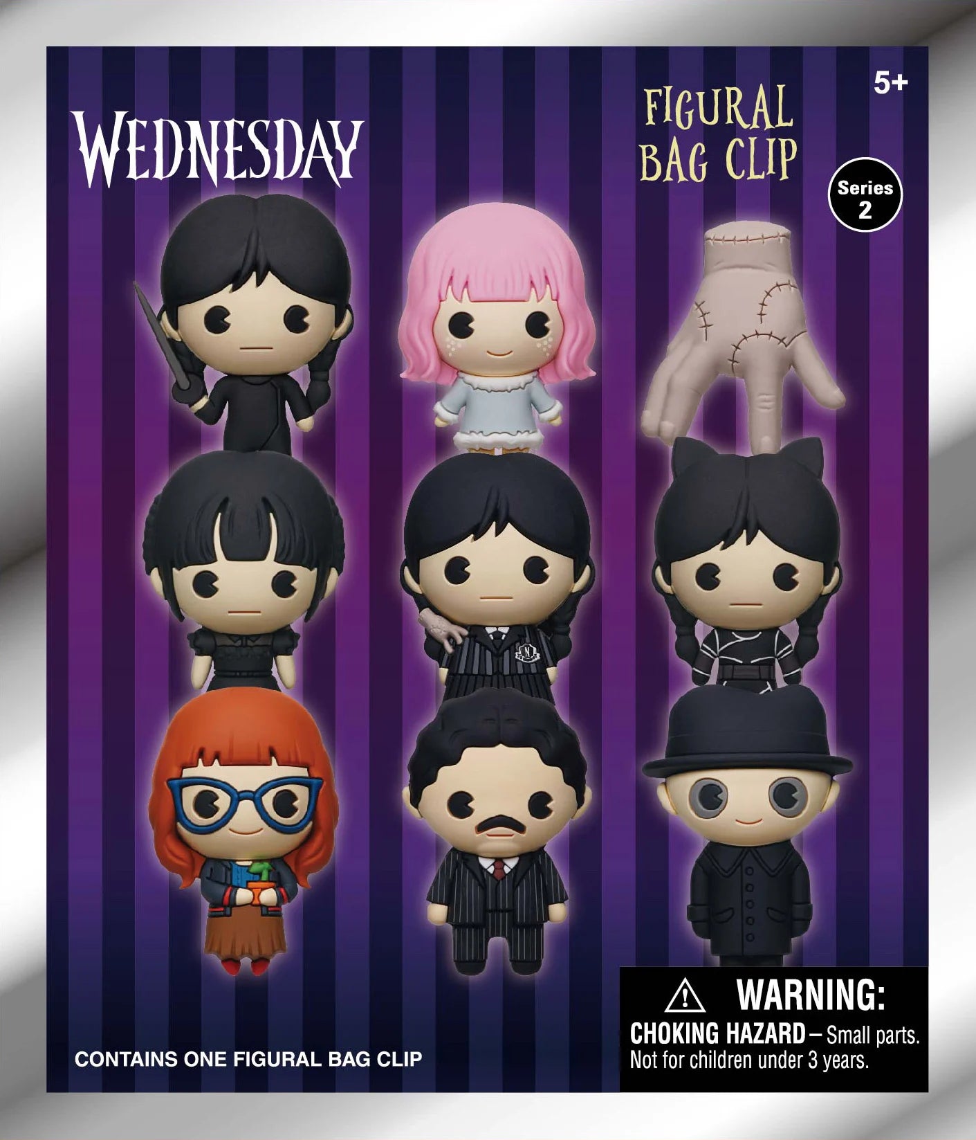 WEDNESDAY - Series 2 - 3D Foam Bag Clip (Display 24 Pcs)