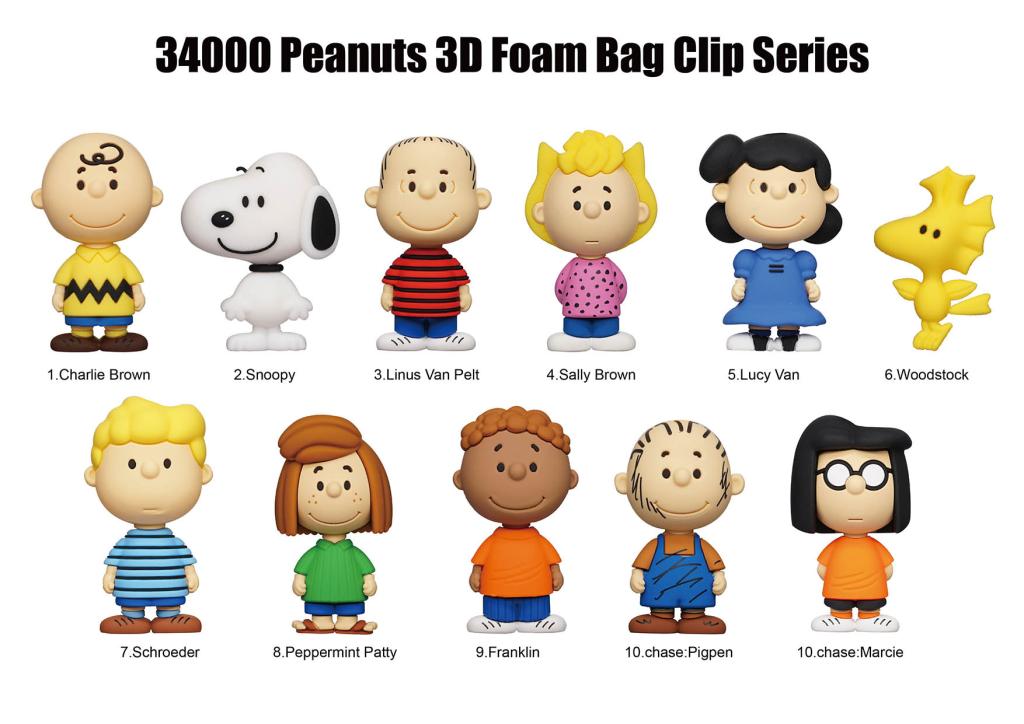 SNOOPY - Series 1 - 3D Foam Bag Clip (Display 24 Pcs)