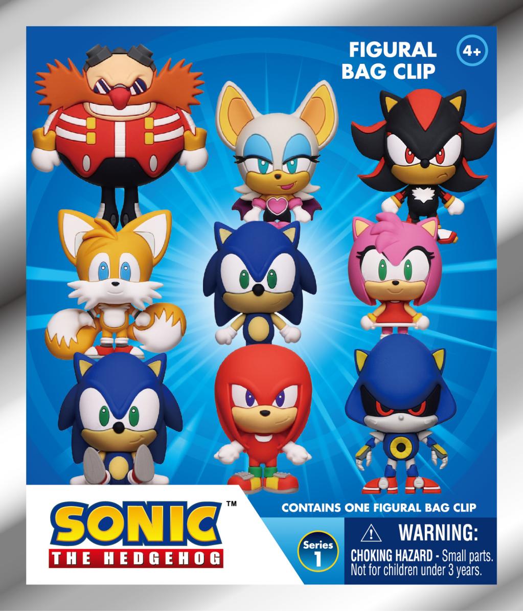 SONIC - Sonic - Charm Bag Clip (Display 24 Pcs)