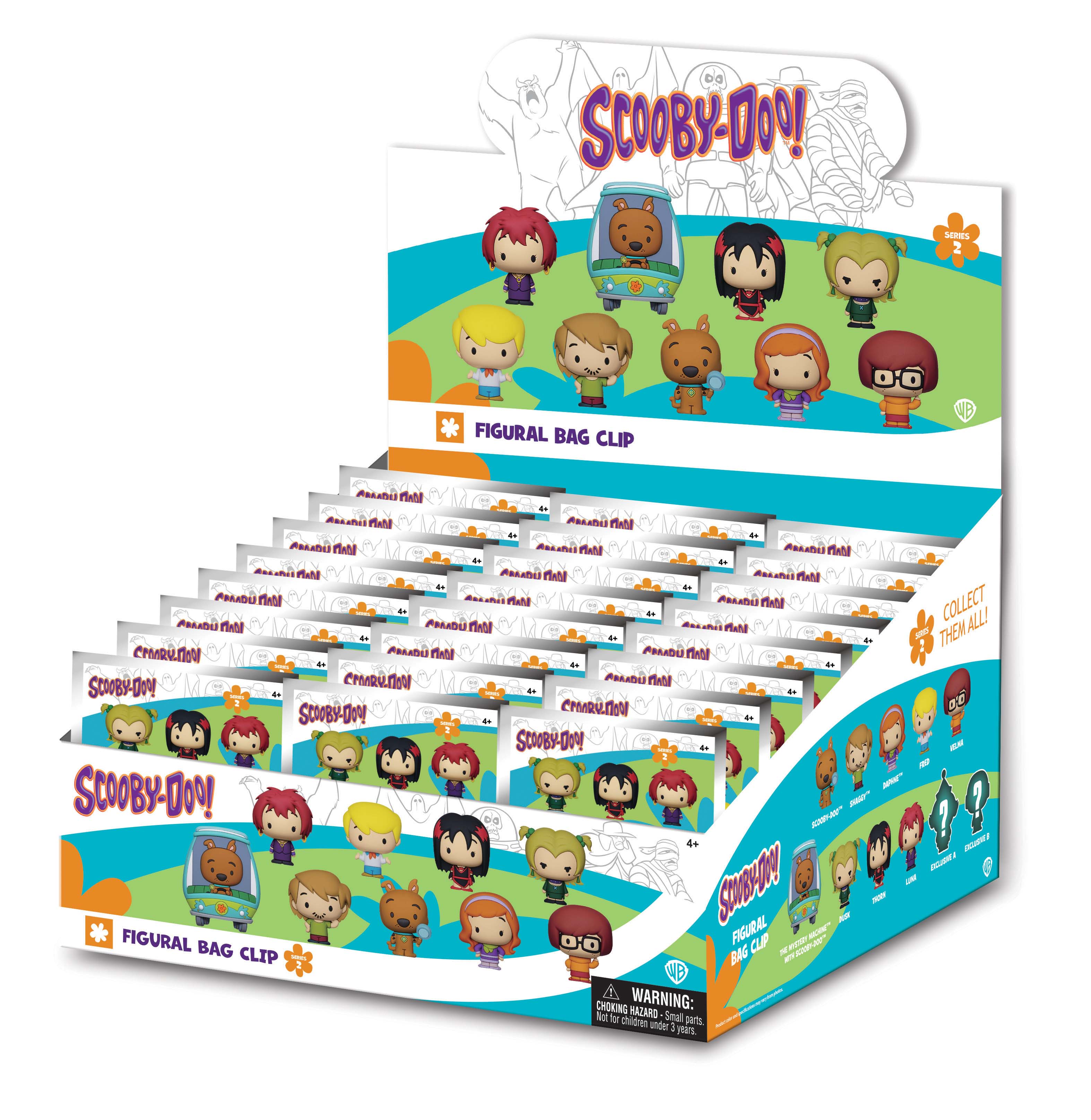 SCOOBY DOO - Series 2 - 3D Foam Bag Clip (Display 24 Pcs)