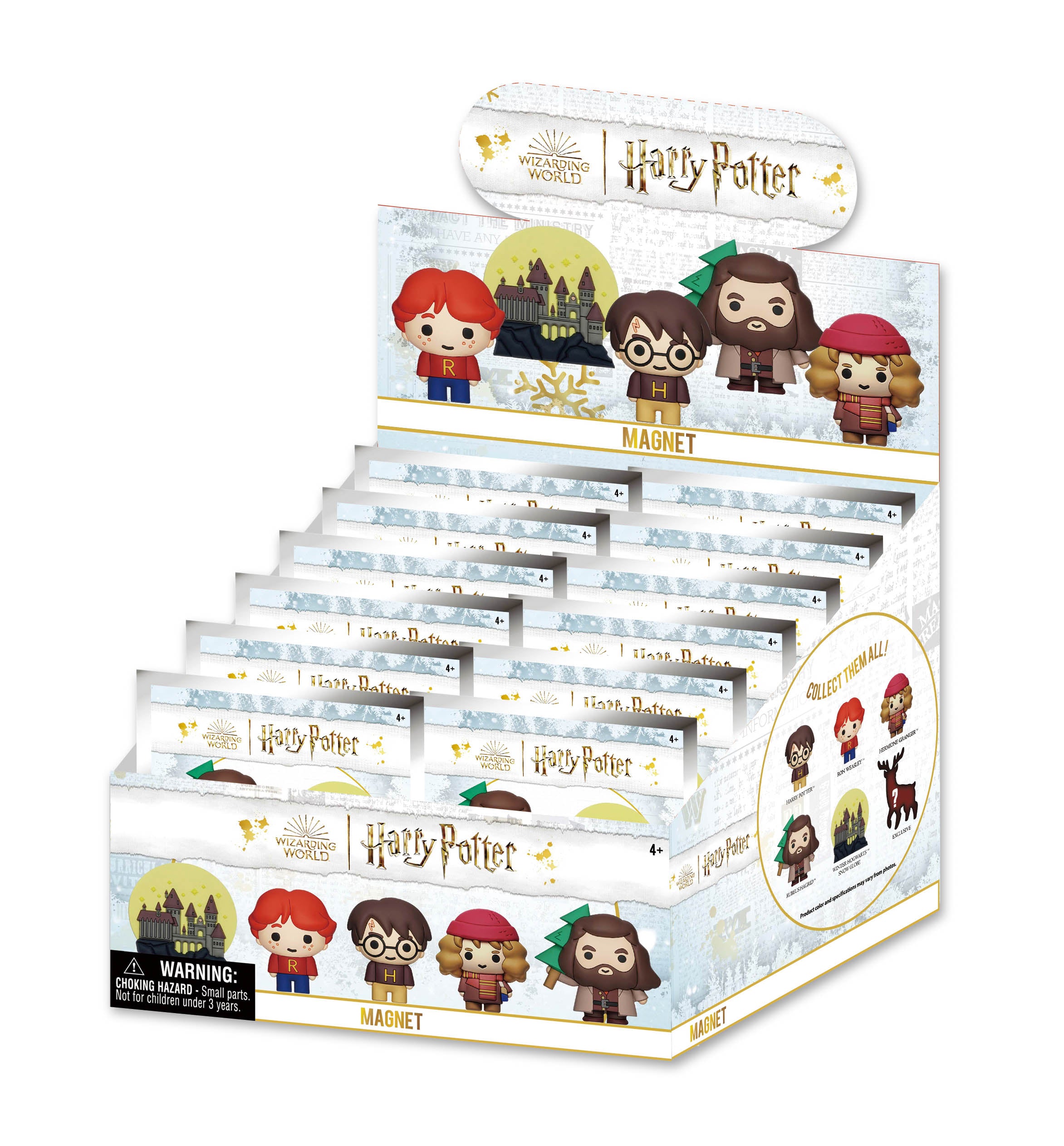 HARRY POTTER -Series 1 -3D Foam Magnets in blind bags (Display 12 Pcs)
