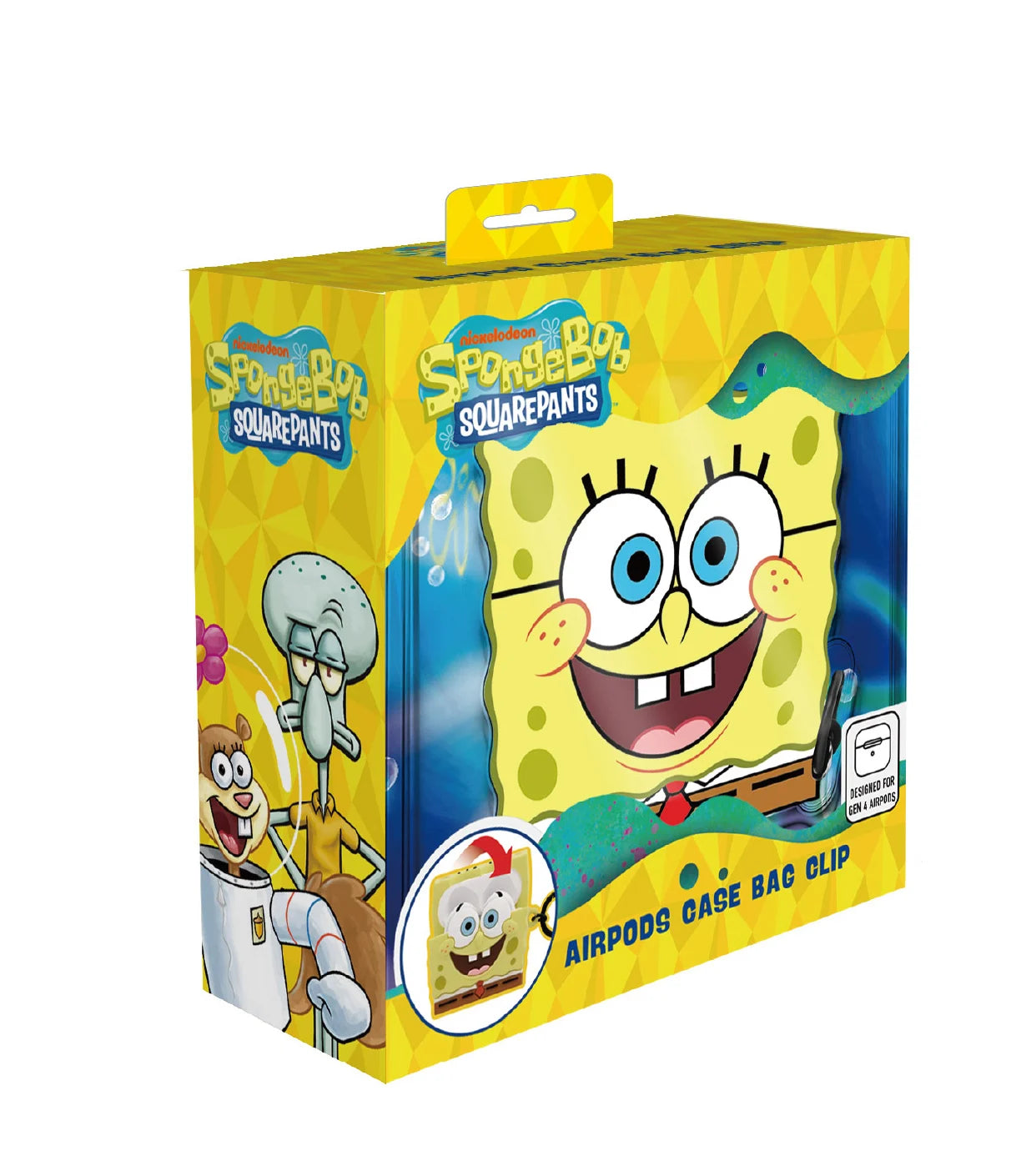 SPONGEBOB - 3D Foam Airpods Case Bag Clip