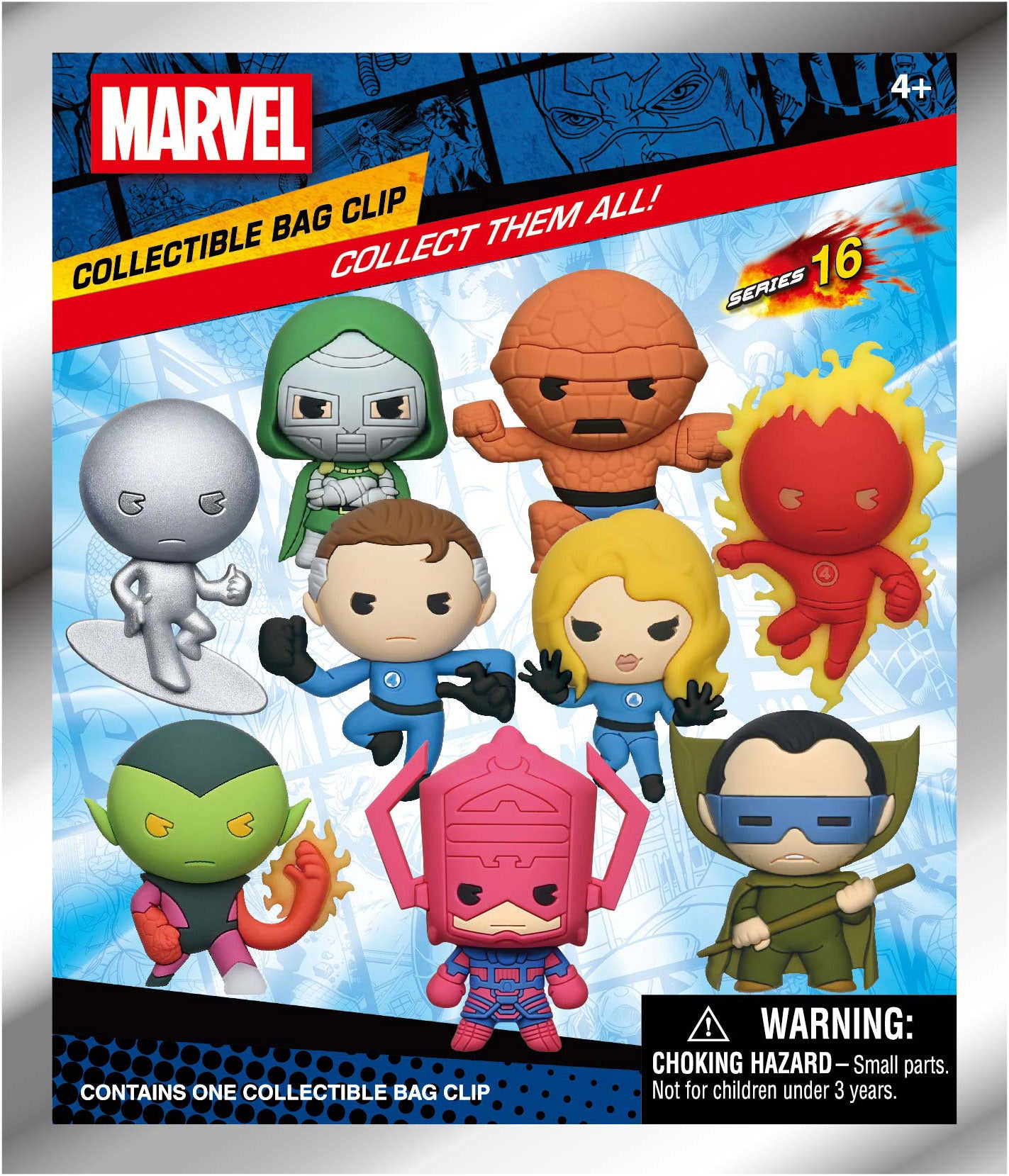 FANTASTIC FOUR - 3D Foam Bag Clip (Display 24 Pcs)