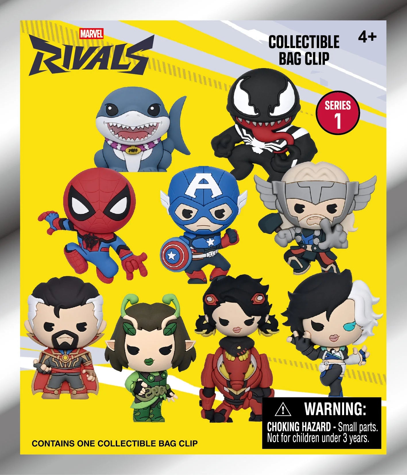 MARVEL RIVALS - Series 16 - 3D Foam Bag Clip (Display 24 Pcs)