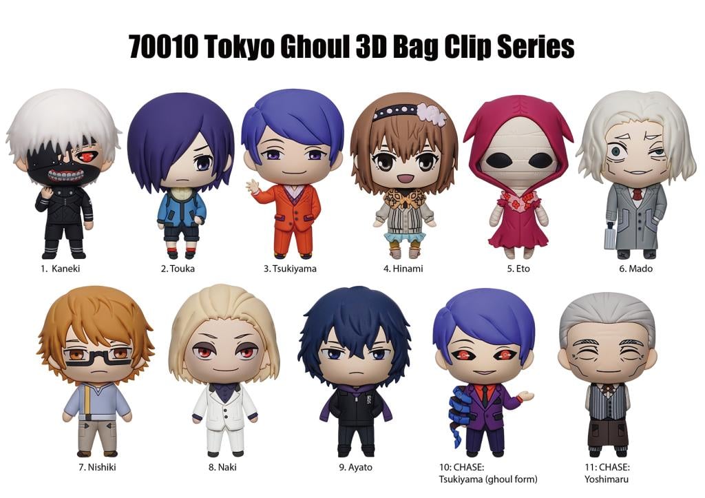 TOKYO GHOUL - 3D Foam Bag Clip (Display 24 Pcs)