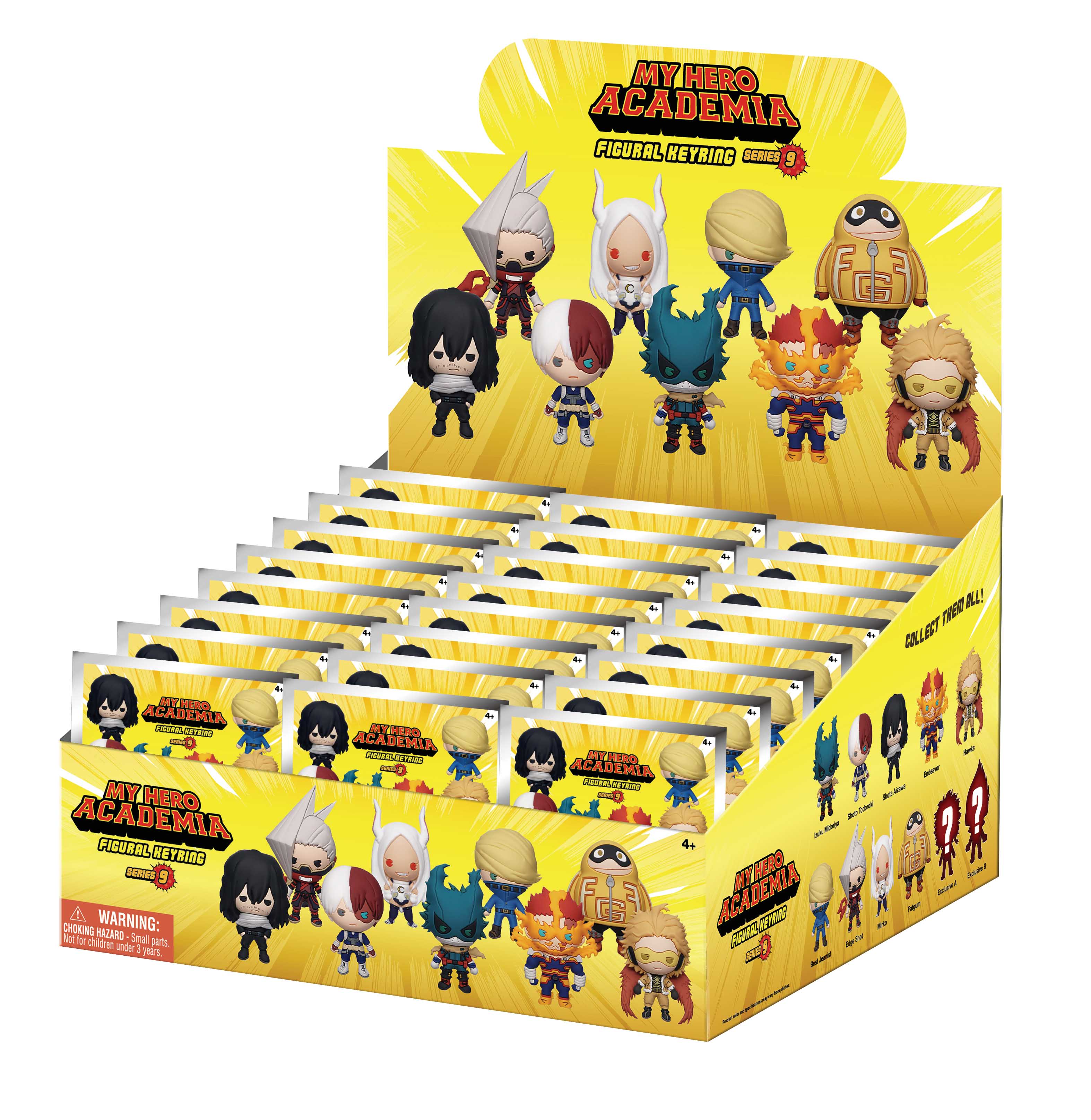MY HERO ACADEMIA - Series 9 - 3D Foam Bag Clip (Display 24 Pcs)