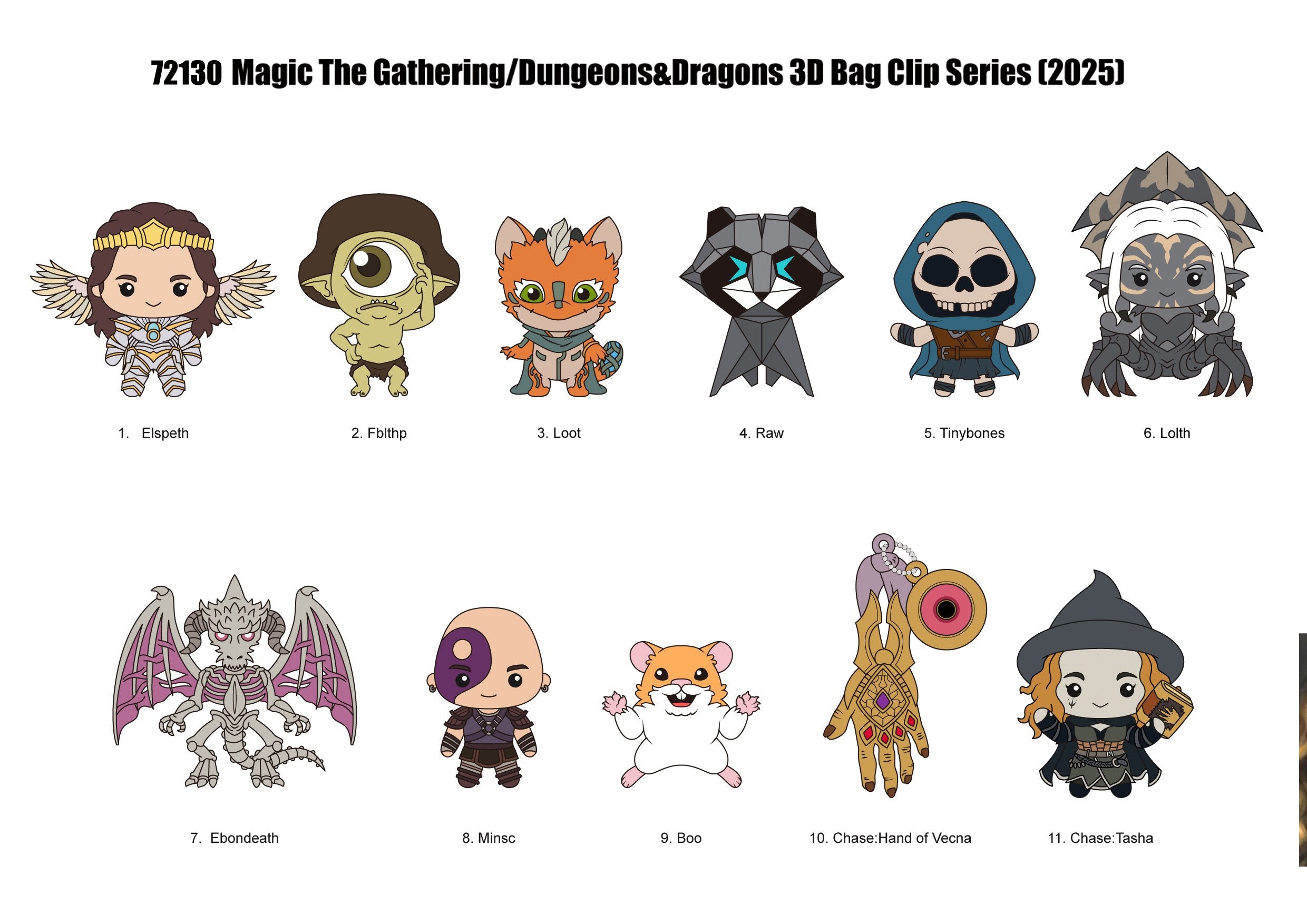 WIZARDS OF THE COAST - Series 1 - 3D Foam Bag Clip (Display 24 Pcs)