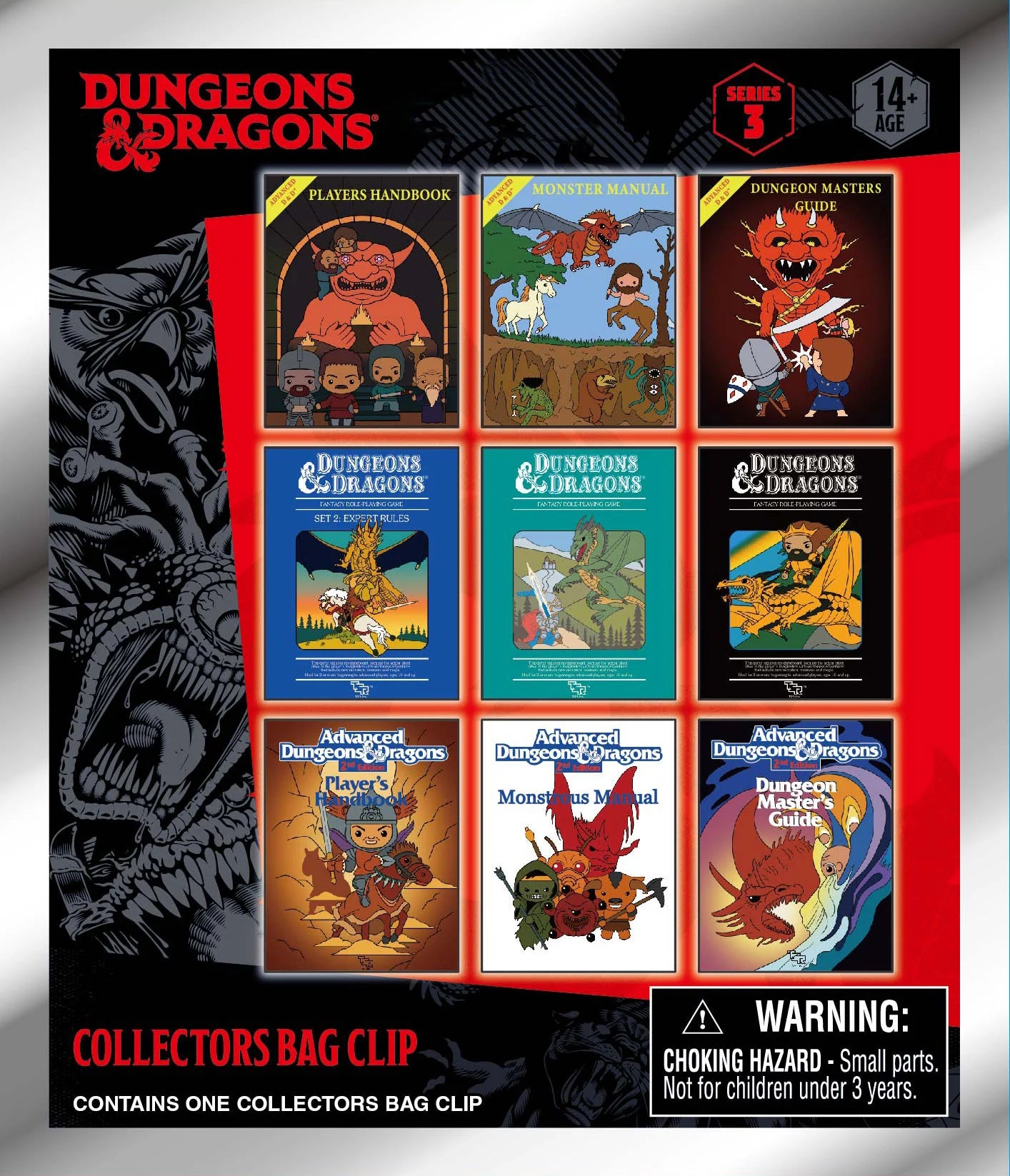 D&D CLASSIC - Series 3 - 3D Foam Bag Clip (Display 24 Pcs)