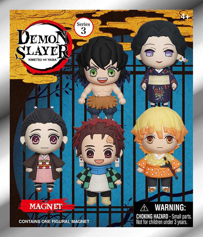 DEMON SLAYER -Serie 3 - 3D Foam Magnets in blind bags (Display 12 Pcs)
