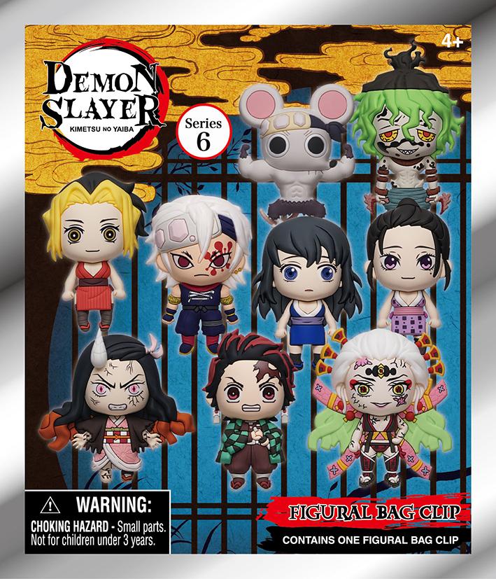 DEMON SLAYER - Series 6 - 3D Foam Bag Clip (Display 24 Pcs)