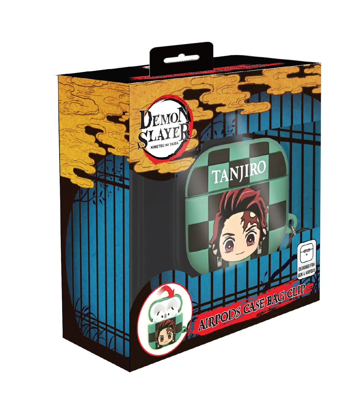 DEMON SLAYER - Tanjiro - 3D Foam Airpods Case Bag Clip