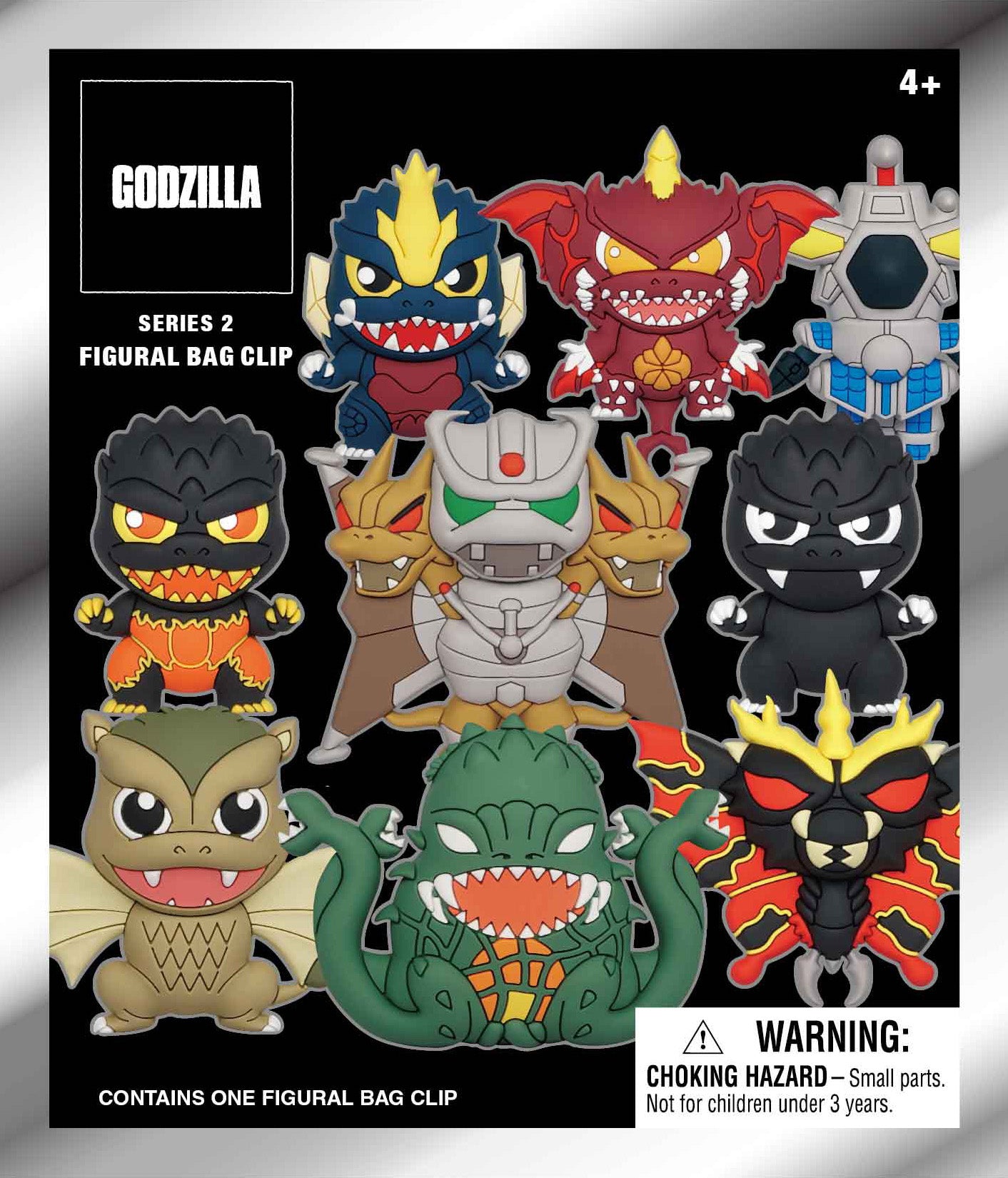 GODZILLA - Series 2 - 3D Foam Bag Clip (Display 24 Pcs)