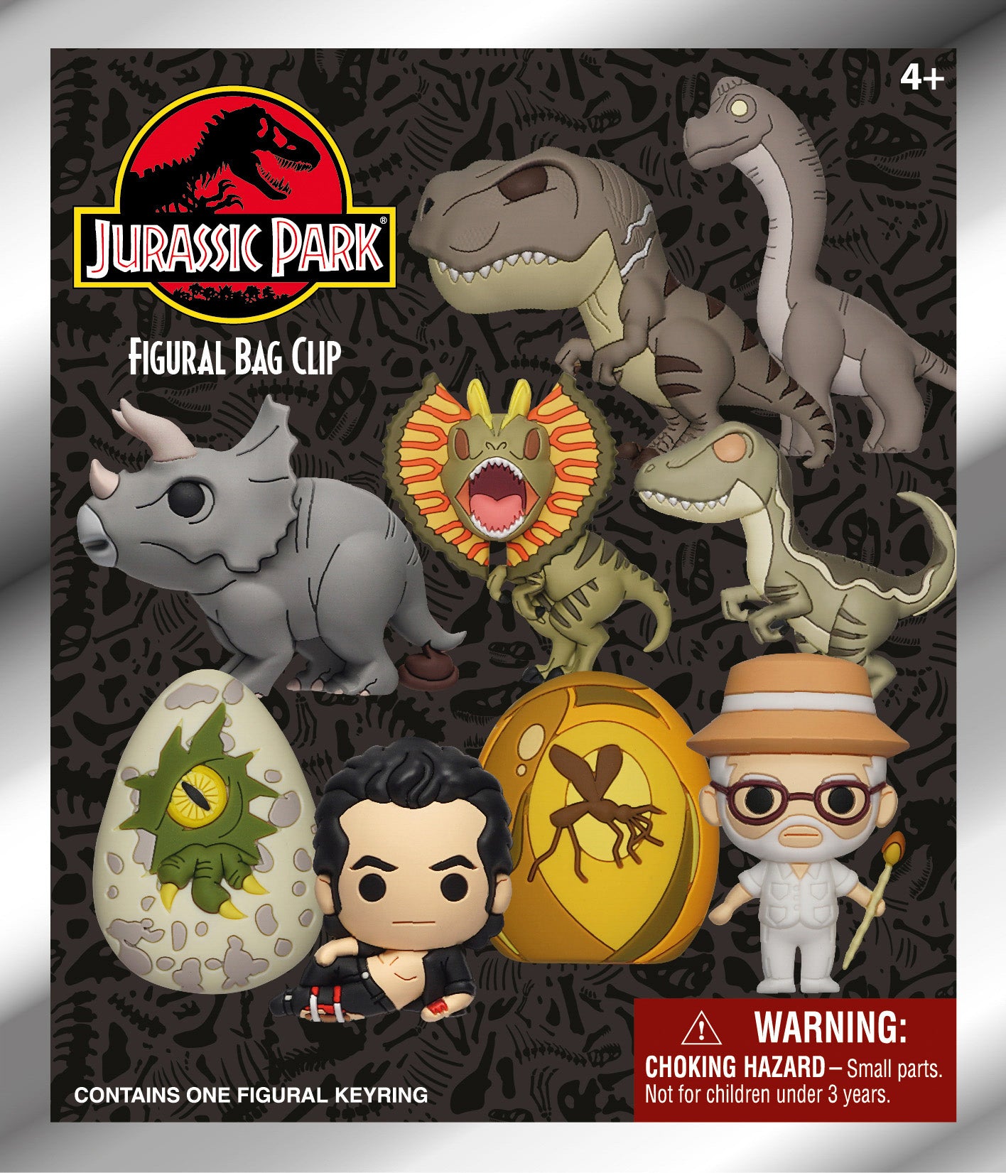 JURASSIC PARK - Series 1 - 3D Foam Bag Clip (Display 24 Pcs)
