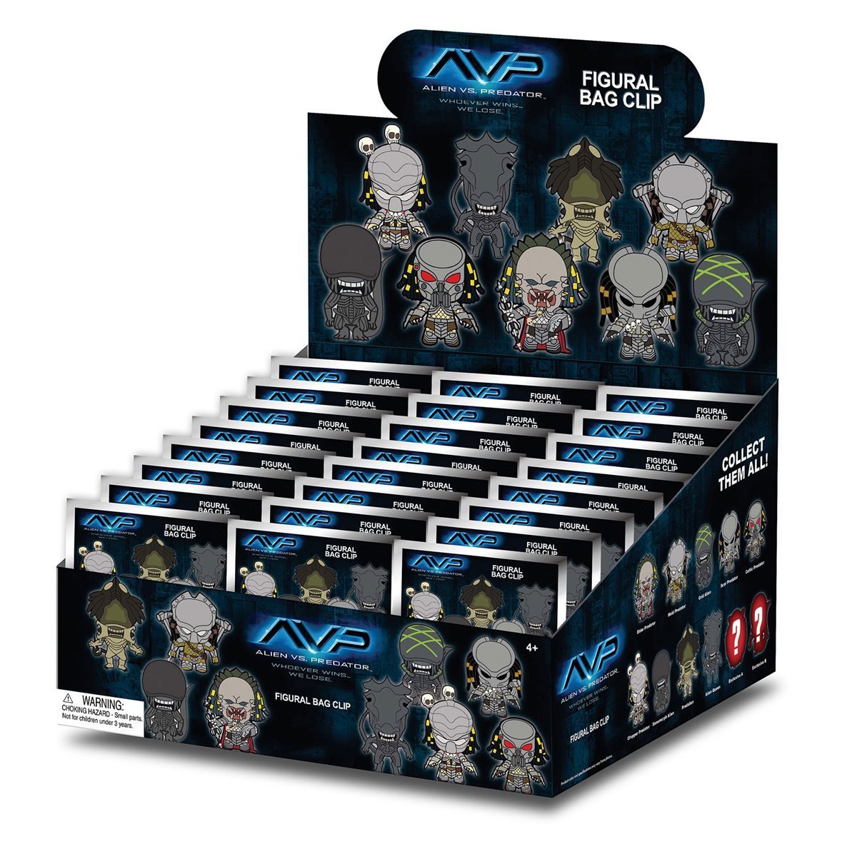 ALIENS vs PREDATOR - 3D Foam Bag Clip (Display 24 Pcs)