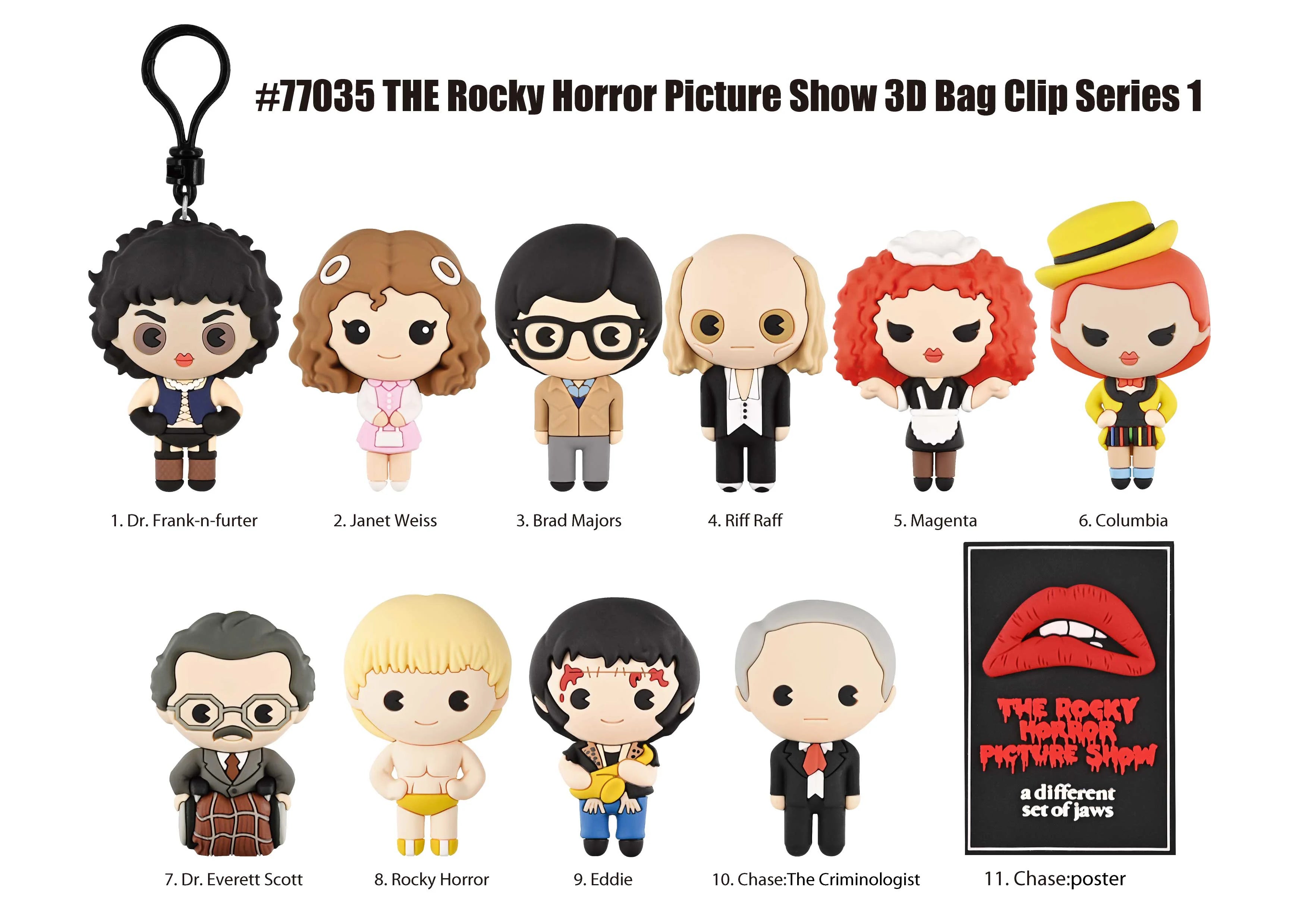 ROCKY HORROR - Series 1 - 3D Foam Bag Clip (Display 24 Pcs)