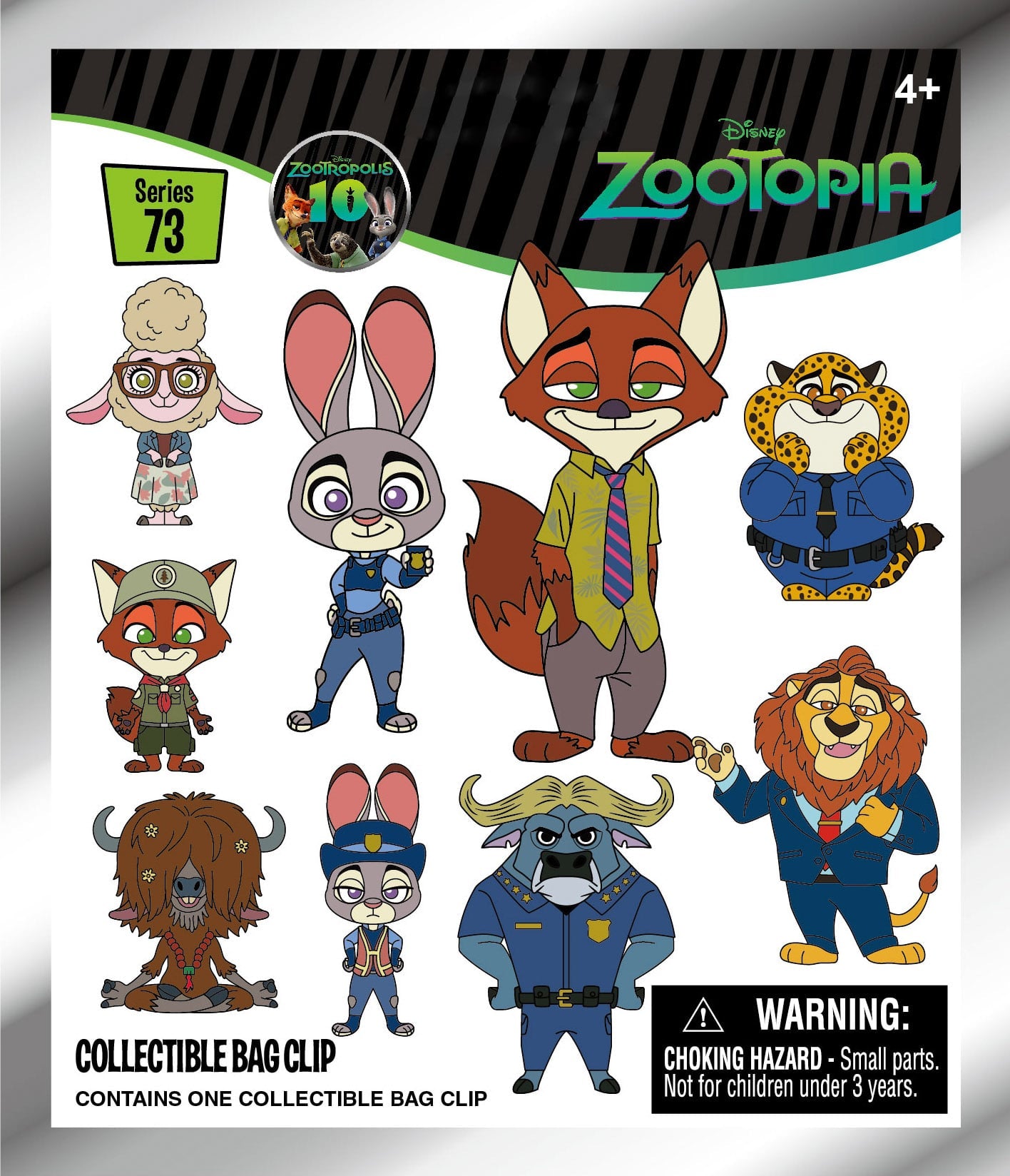 ZOOTOPIA - Series 73 - 3D Foam Bag Clip (Display 24 Pcs)