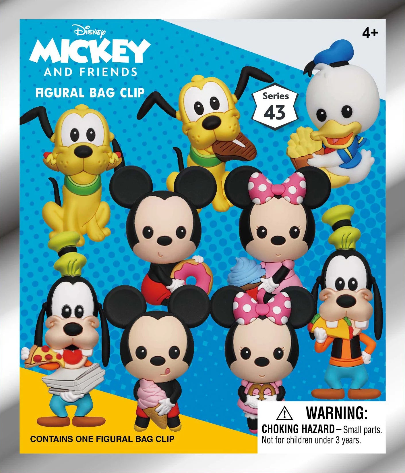 MICKEY & FRIENDS - Series 43 - 3D Foam Bag Clip (Display 24 Pcs)