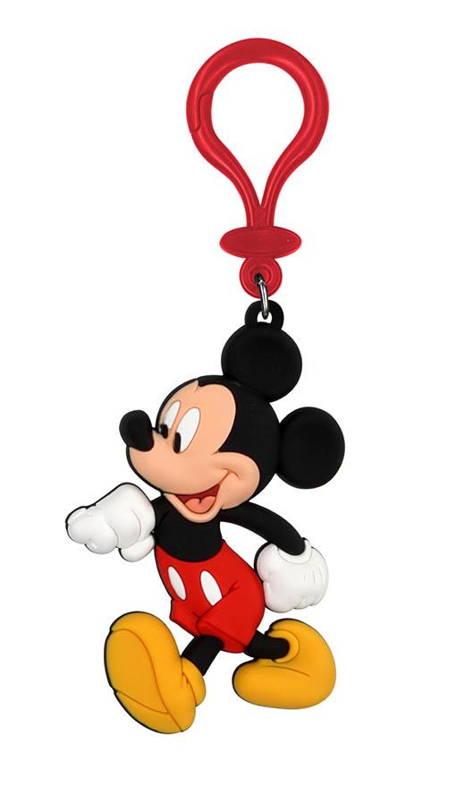 DISNEY - Mickey (Walking) - Soft Touch Bagclip Keychain