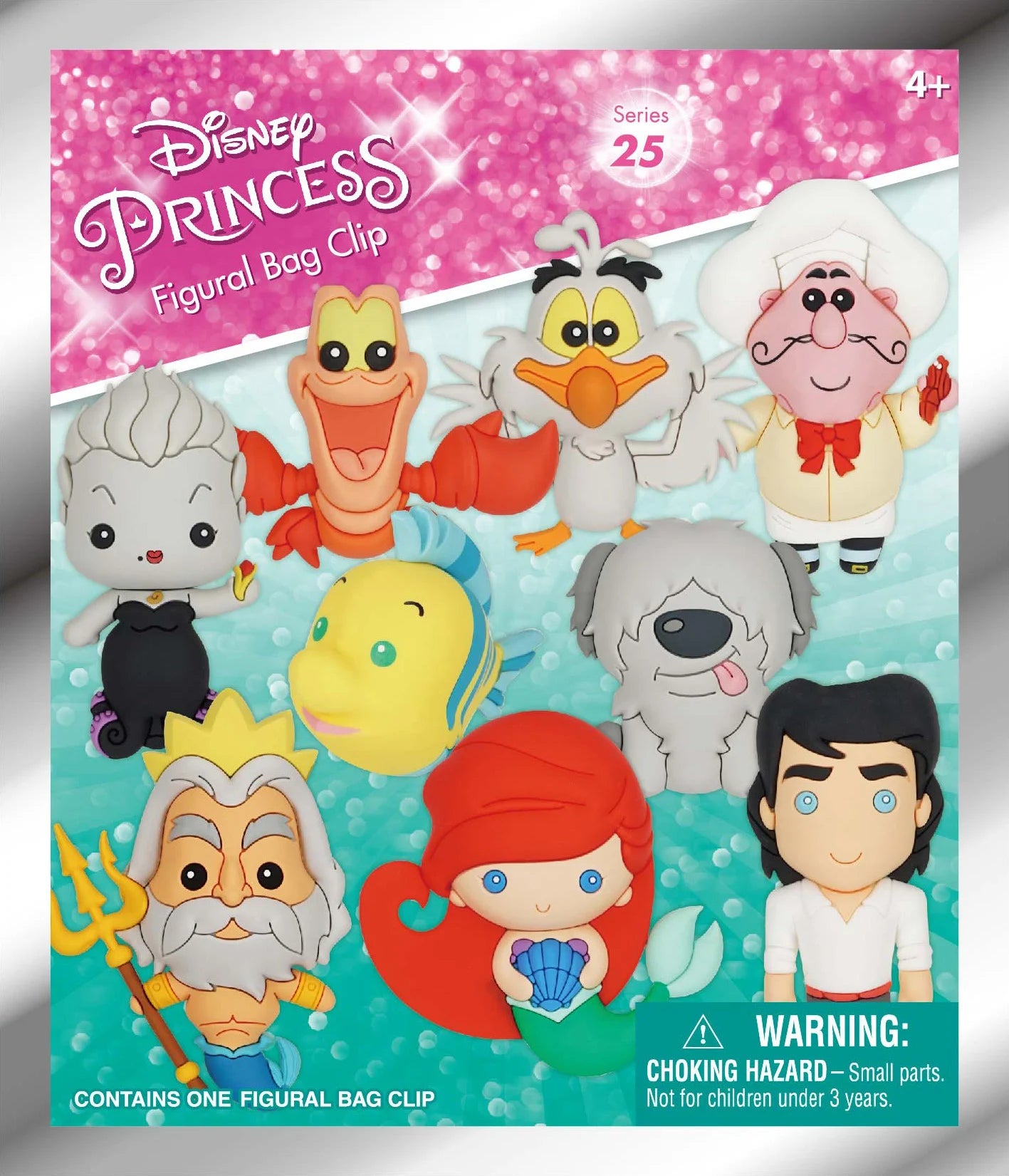 LITTLE MERMAID - Series 1 - 3D Foam Bag Clip (Display 24 Pcs)