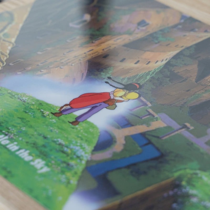 CASTLE IN THE SKY - Aerial Garden - A4 Size Clear Poster 305x220mm