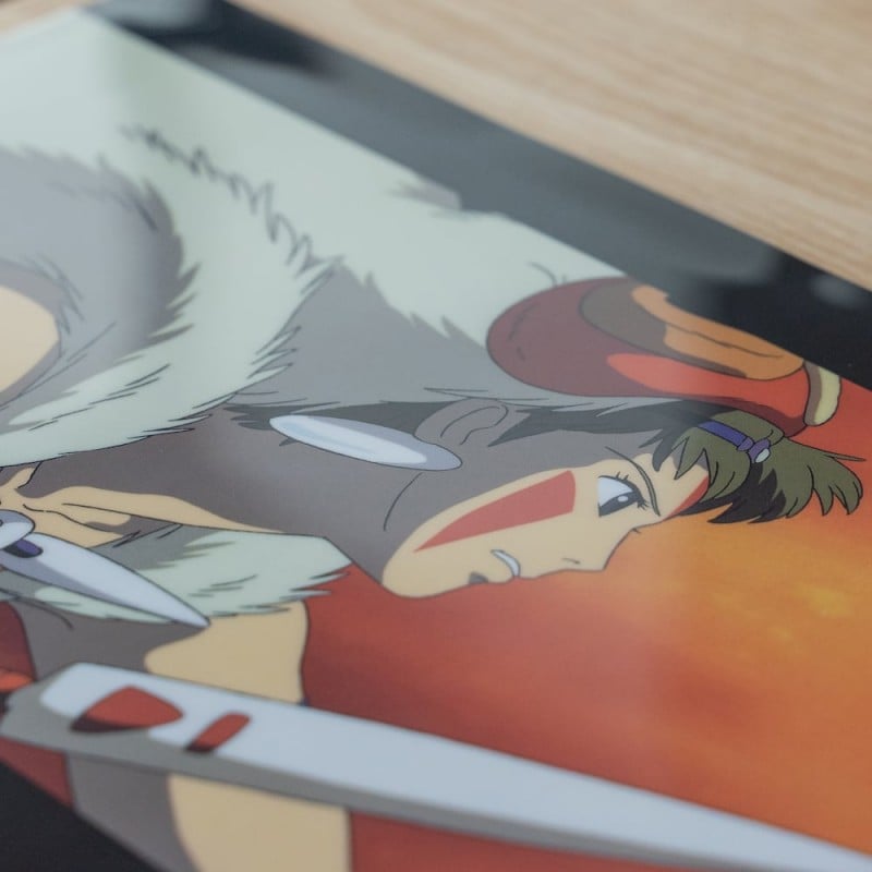 PRINCESS MONONOKE - Fight - A4 Size Clear Poster 305x220mm