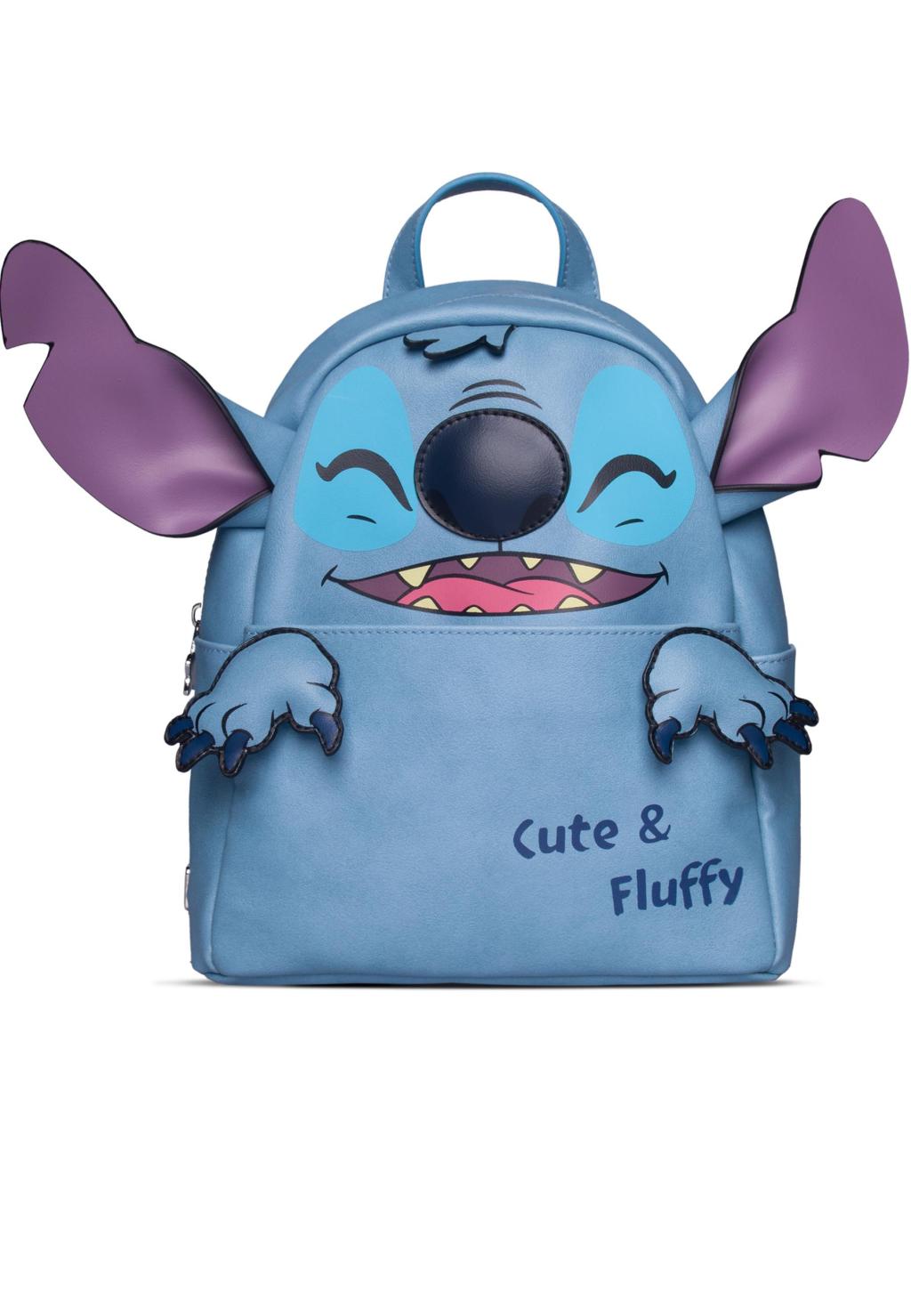 STITCH - Cute & Fluffy - Novelty Backpack