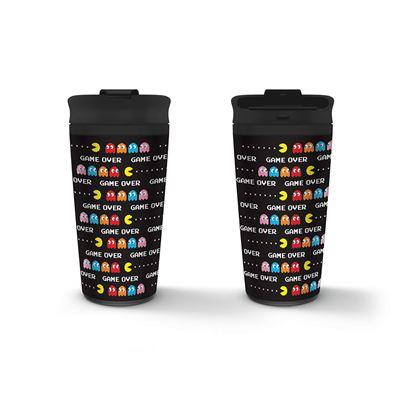 PAC MAN - Game Over - Metal Travel Mug 450 ml