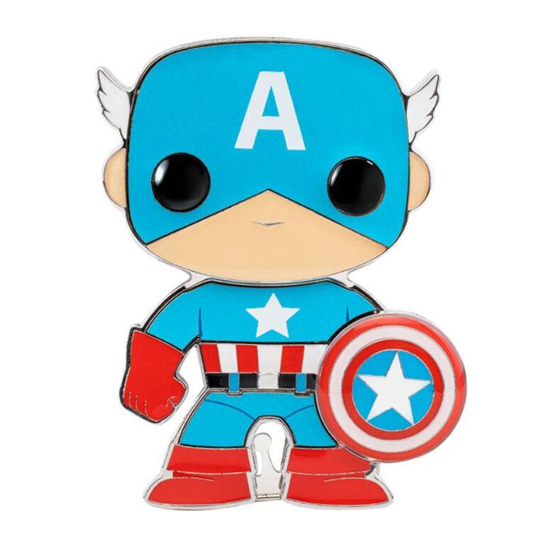 MARVEL - Pop Large Enamel Pin N° 07 - Captain America