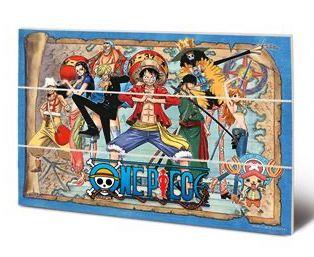 ONE PIECE - Straw Hat Pirates Map - Wood Print 20x29.5cm