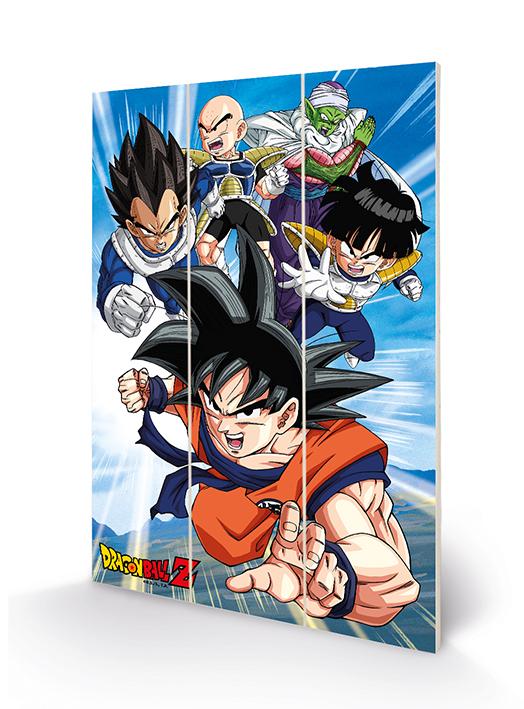 DRAGON BALL Z - Heroes - Wood Print 20x29.5