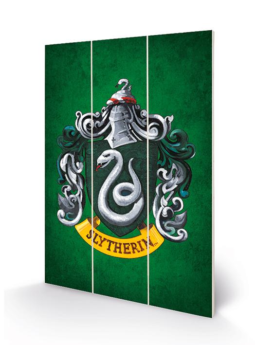 HARRY POTTER - Slytherin Crest - Wood Print 20x29.5