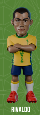 BRAZIL - Rivaldo - Figure Minix World Legends Cup 12cm