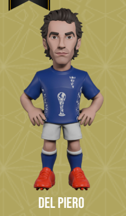 ITALY - Del Piero - Figure Minix World Legends Cup 12cm