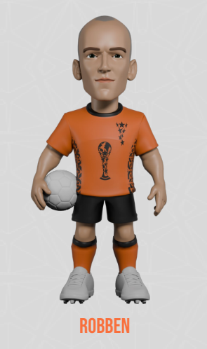THE NETHERLANDS - Robben - Figure Minix World Legends Cup 12cm
