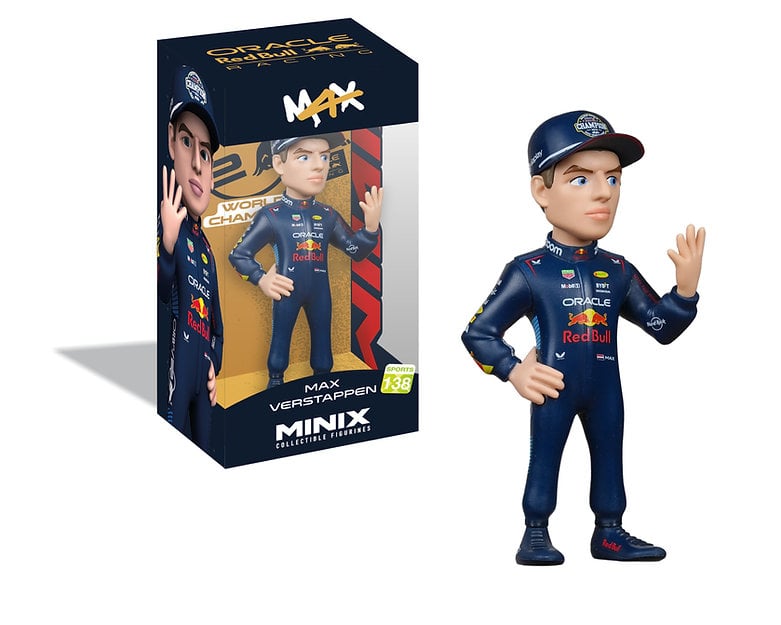 RED BULL - Max Verstappen "4 World Champion" - Figure Minix 12cm