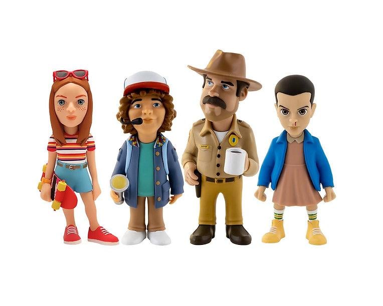 STRANGER THINGS - Eleven, Dustin, Hopper, Max - Pack 4 Fig. Minix 7cm