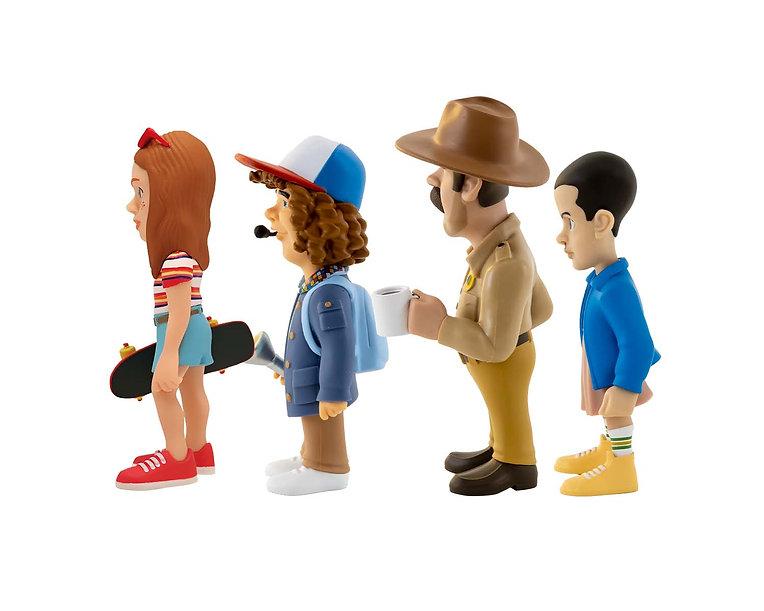 STRANGER THINGS - Eleven, Dustin, Hopper, Max - Pack 4 Fig. Minix 7cm