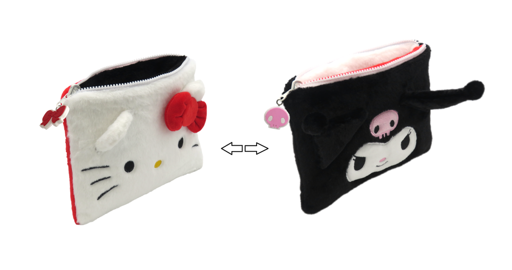 HELLO KITTY & KUROMI - Reversible Fur Case