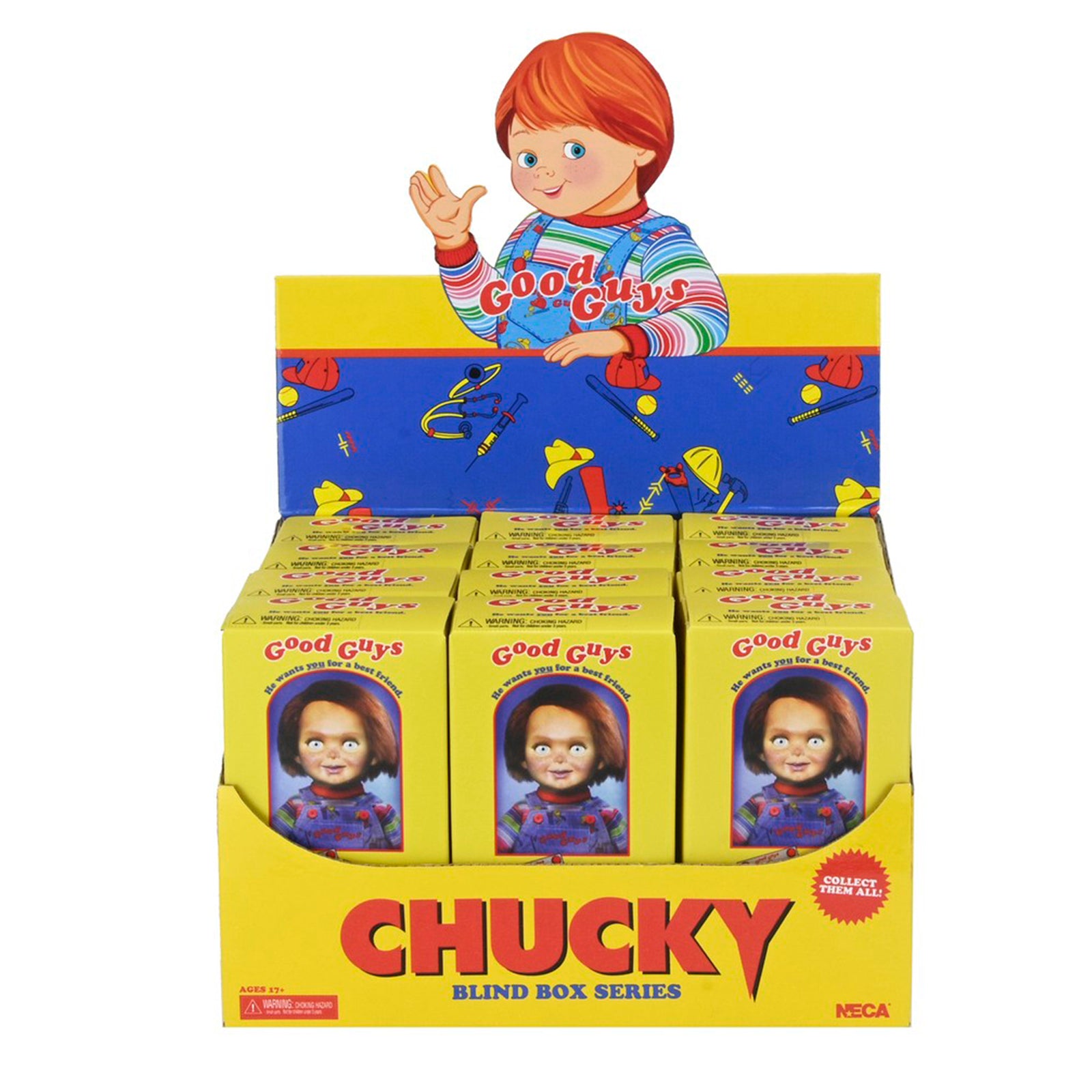 CHUCKY - Chucky TV Good Guy - DISPLAY 12 Blind Box Figure -18cm