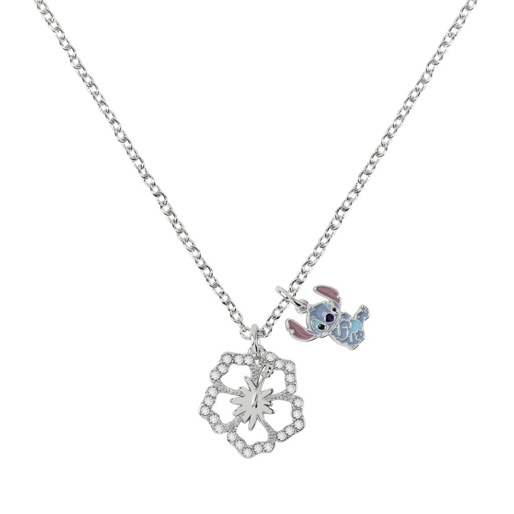 STITCH - Flower - Silver Plated Brass Necklace