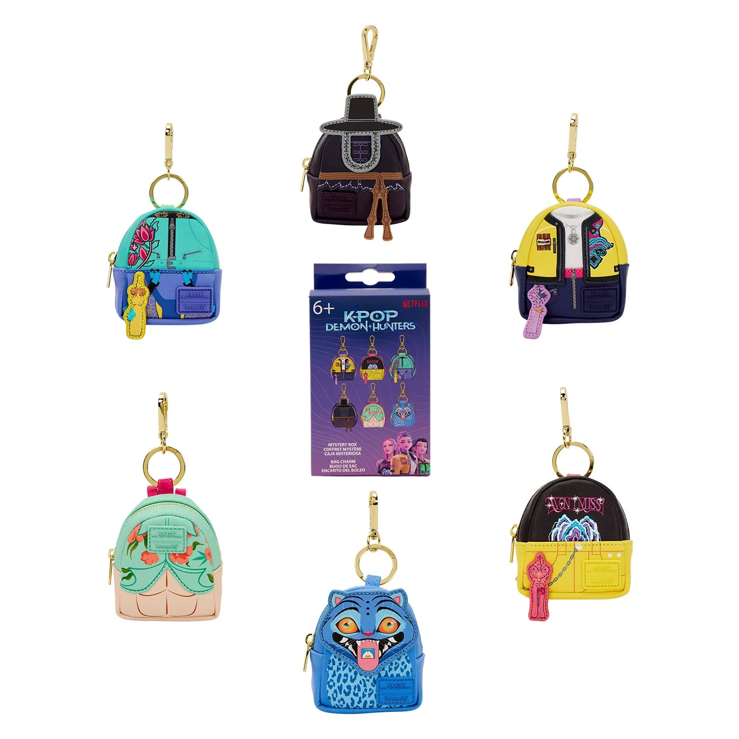 K-POP DEMON HUNTERS - Mini Backpack Bag Charm Loungefly Mystery Box