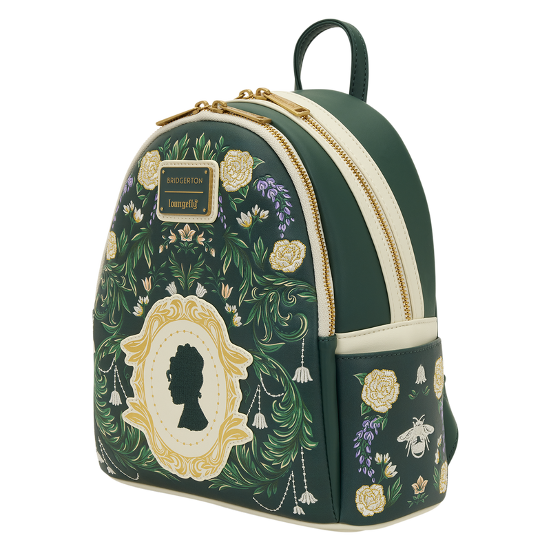 BRIDGERTON - Silhouette floral - Mini Backpack LoungeFly