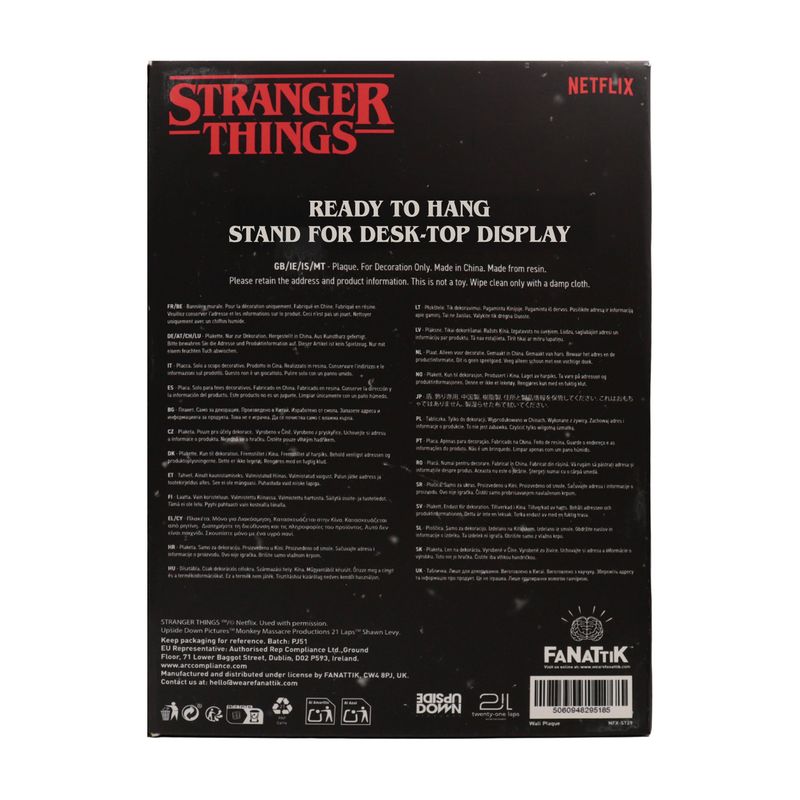 STRANGER THINGS - Creel House Stained Glass - Resin Plated
