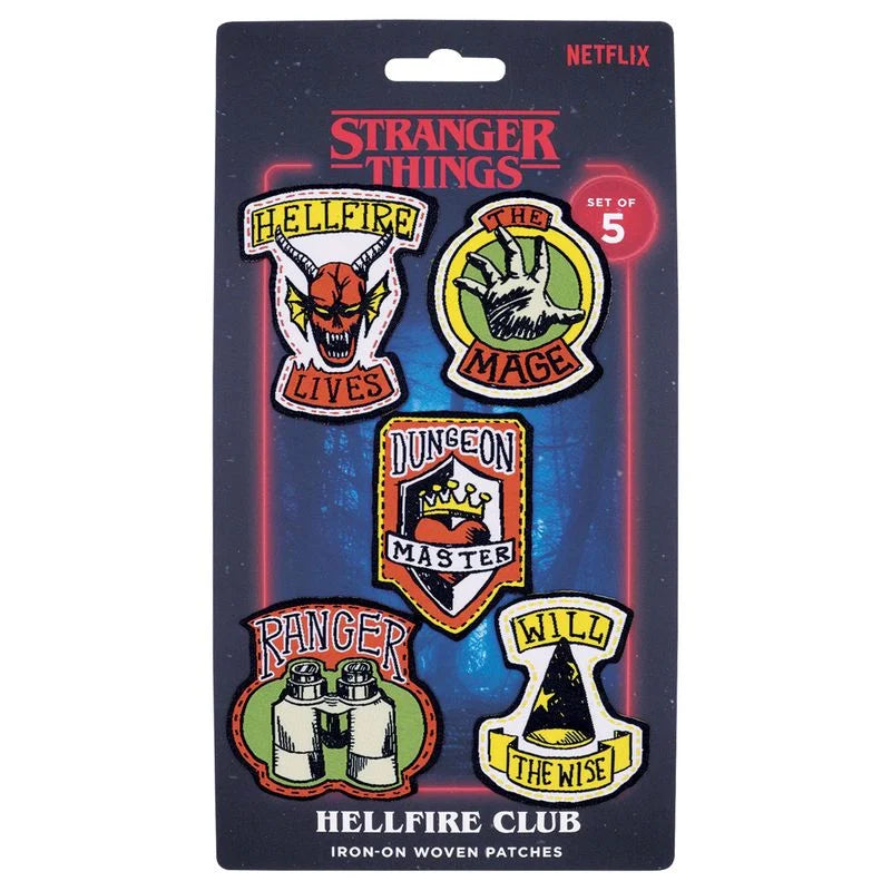 STRANGER THINGS - Set of Five Fabric Patches