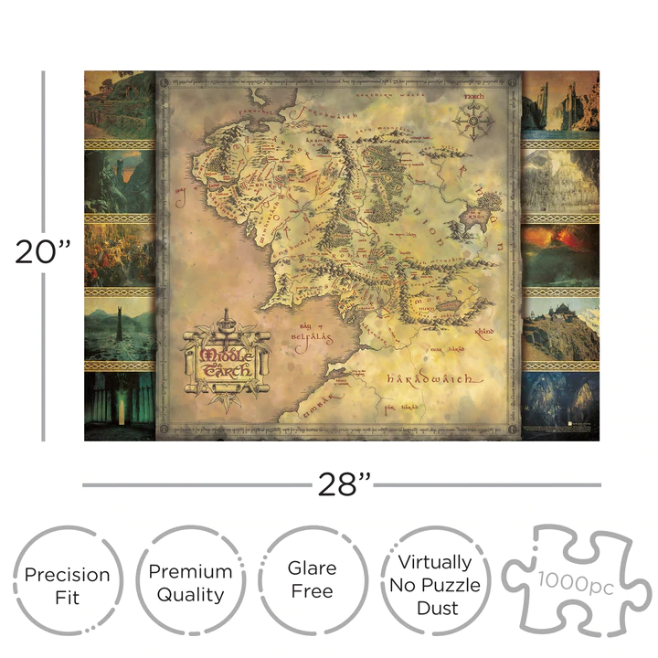 THE LORD OF THE RINGS - Map - Puzzle 1000P