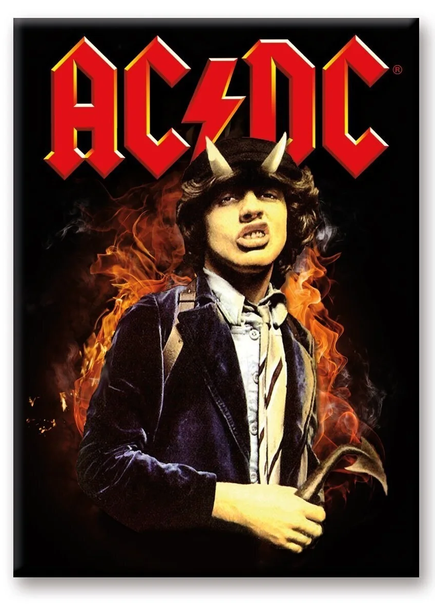 AC/DC - Fire - Magnet 6.3x8.9cm