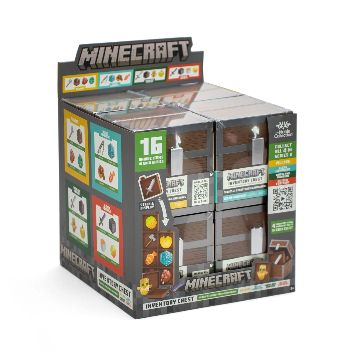 MINECRAFT - Loot Chest - Series 2 - Display de 8 Chests
