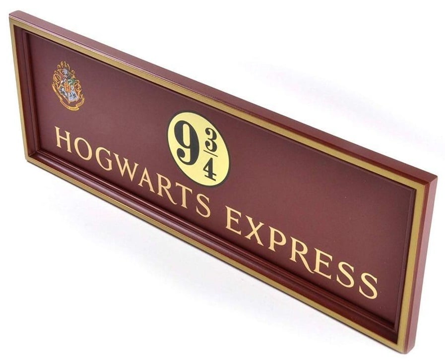 HARRY POTTER - Plaque Poudlard Express Quai 9 3/4
