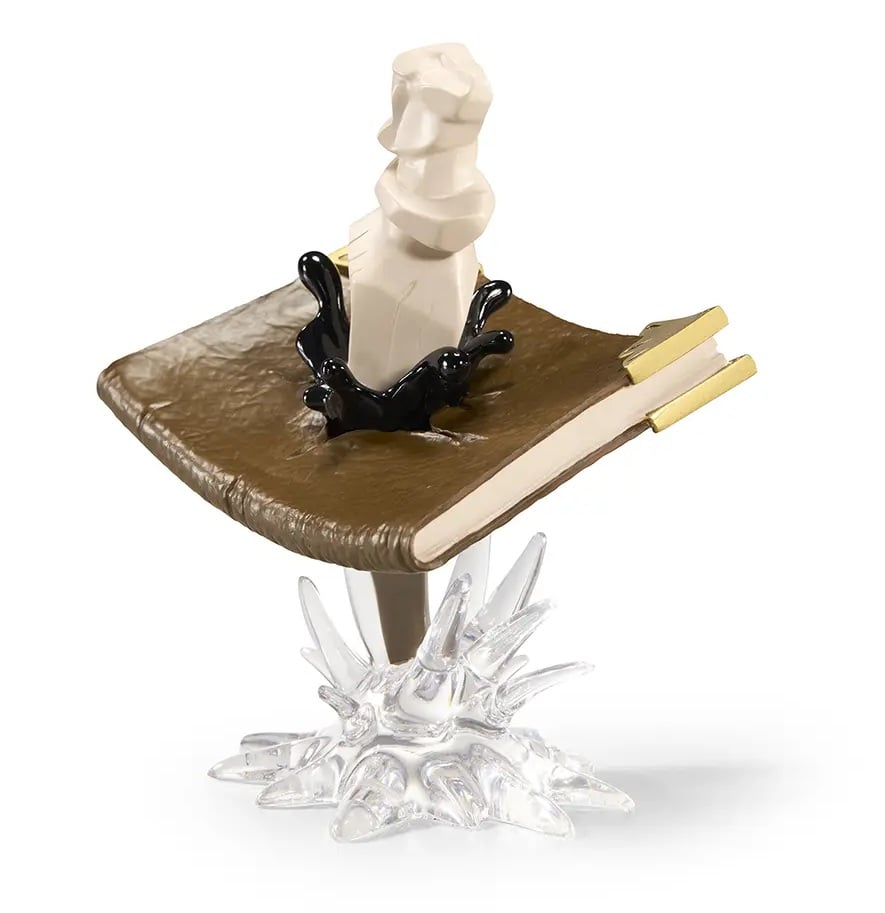HARRY POTTER-Tom Riddle Journal & Basilisk teeth -Statue Prop-Ups 14cm
